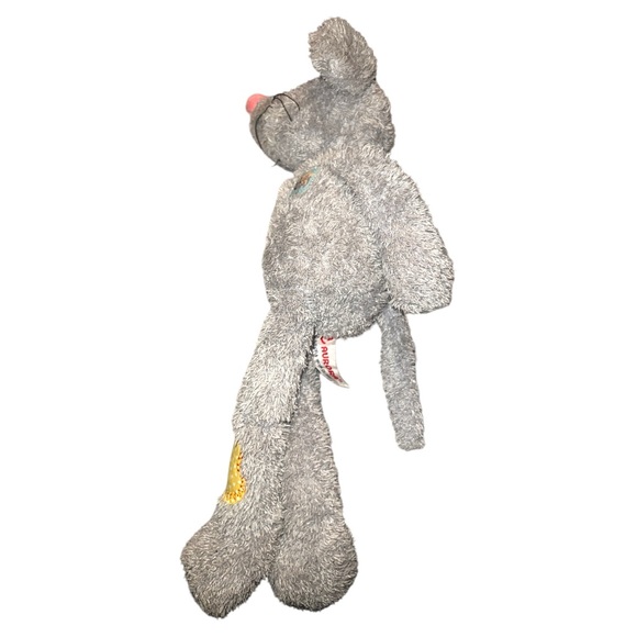 AURORA Lolly Gagz Mouse 15" Plush Toy Stuffed Animal Gray Patches Dangle Legs - Picture 2 of 7